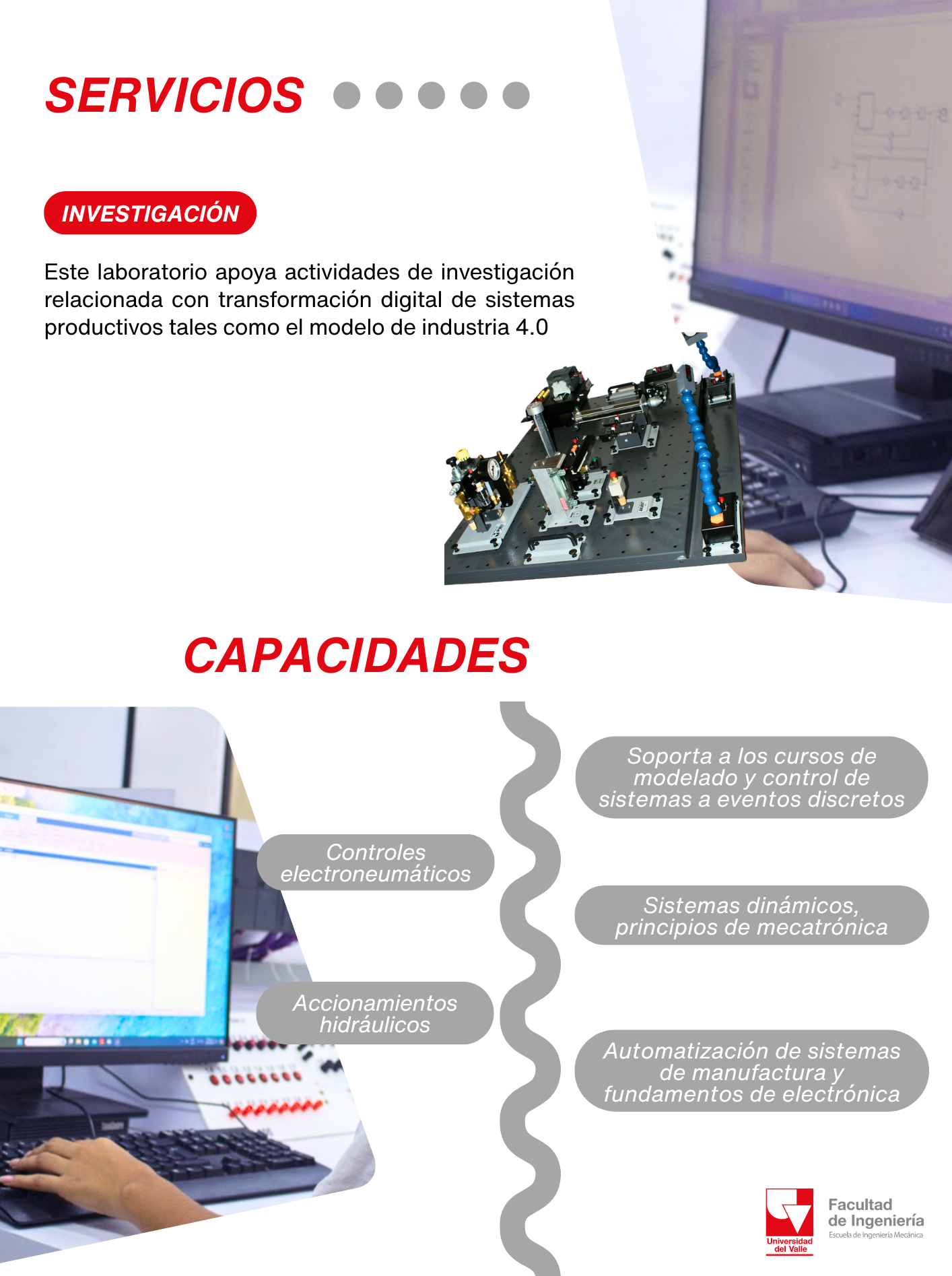 Capacidades del Laboratorio de Mecatrónica