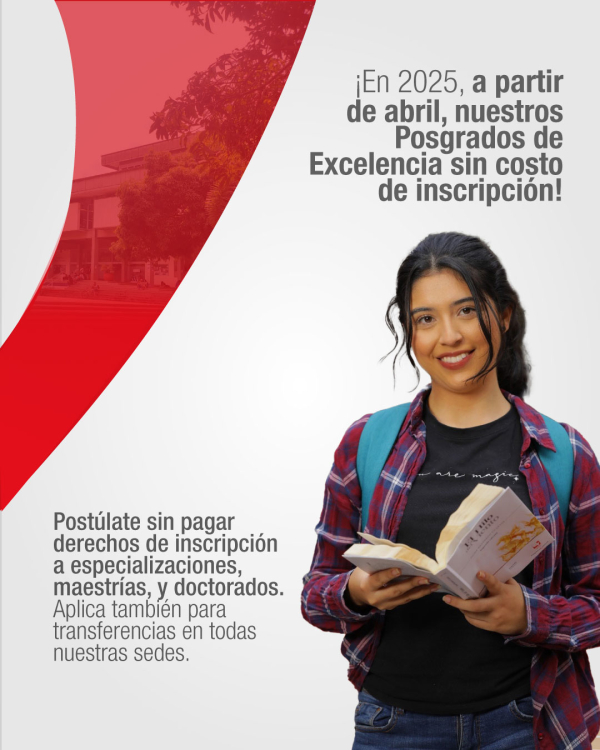 Gratuidad en la inscripción durante todo 2025 (posgrado)
